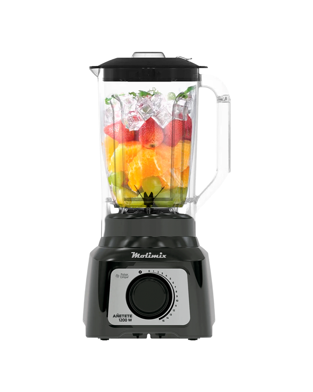 LICUADORA ANETETE JARRA CRISTAL DE 3.2 LITROS 15 VELOCIDADES - 1200W ML-1200-B