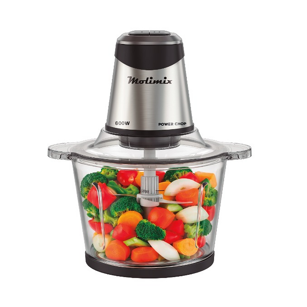 Picador de Alimentos Power Chop 3L - Jarra de Vidrio 600W Molimix