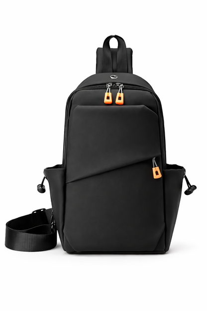 Mochila Transversal SATE A-KP1621 Impermeable con Puerto USB Antirrobo