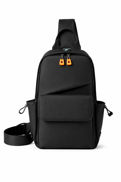 Mochila Transversal SATE A-KP2121 Impermeable con USB y Sistema Antirrobo