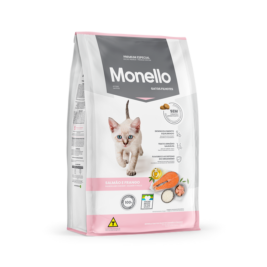 Monello Gatitos Salmón & Pollo
