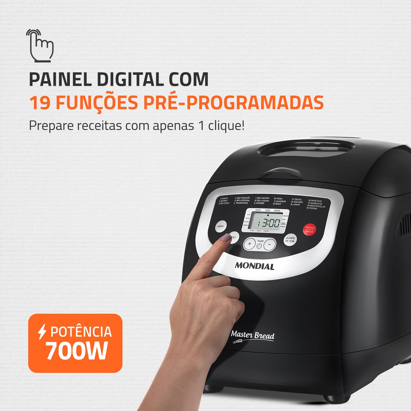 PANADERA AUTOMATICA MASTER BREAD BLACK NPF-53