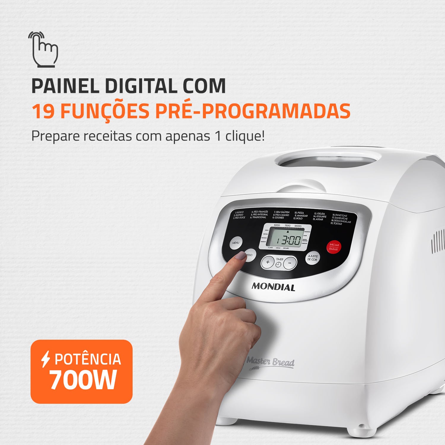 PANADERA AUTOMATICA MASTER BREAD WHITE NPF-54