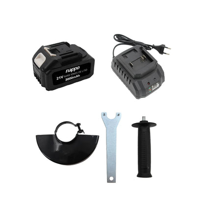 Amoladora Angular Inalámbrica NAPPO NHA-080 – 21V con Maletín y Batería Incluida
