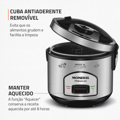 OLLA ELECTRICA DE ARROZ PRATIC 6I PE-43-6X