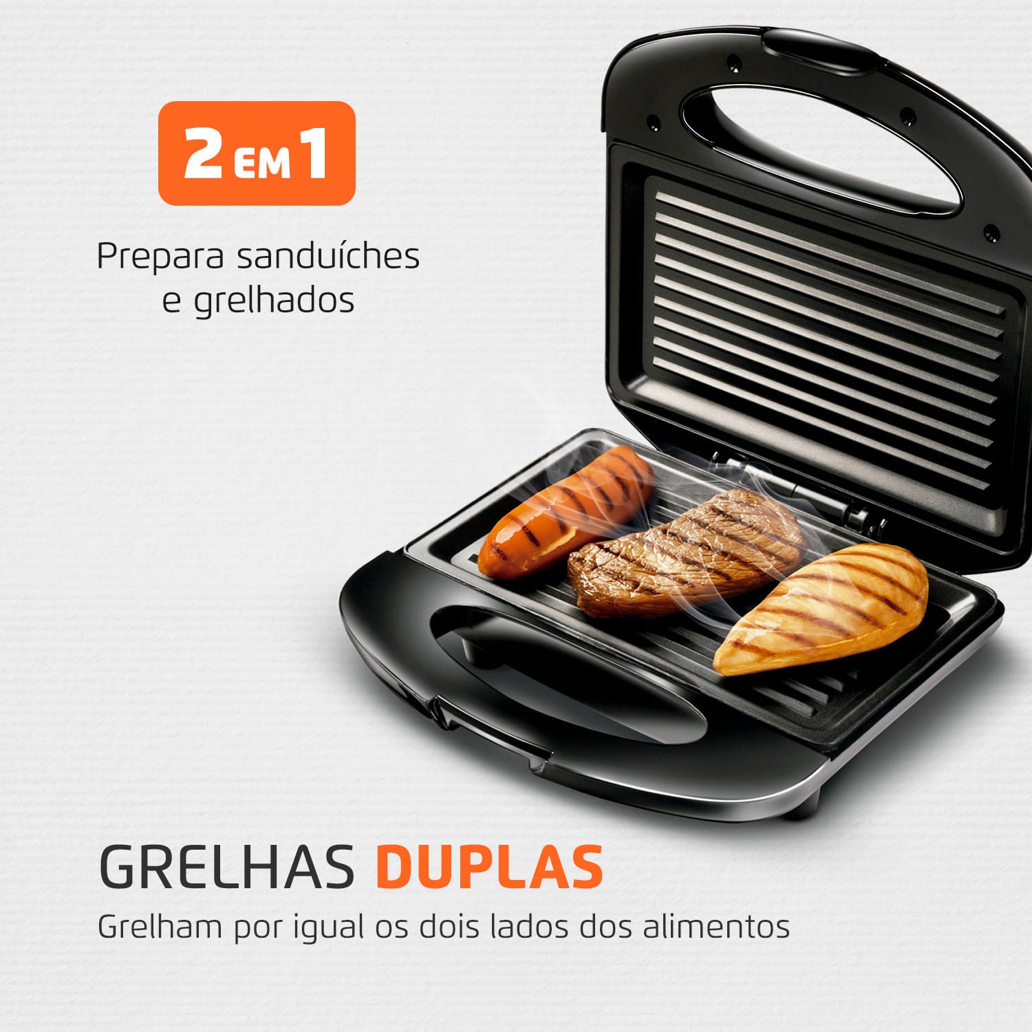 GRILL & SANDWICHERA INOX GRILL PREMIUM S-07