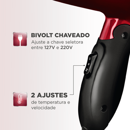 SECADOR DE CABELOS P/ VIAJE MAX TRAVEL SC-10