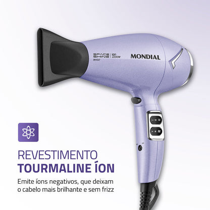SECADOR DE CABELOS SPACE SHINE LILAS SC-21-BI