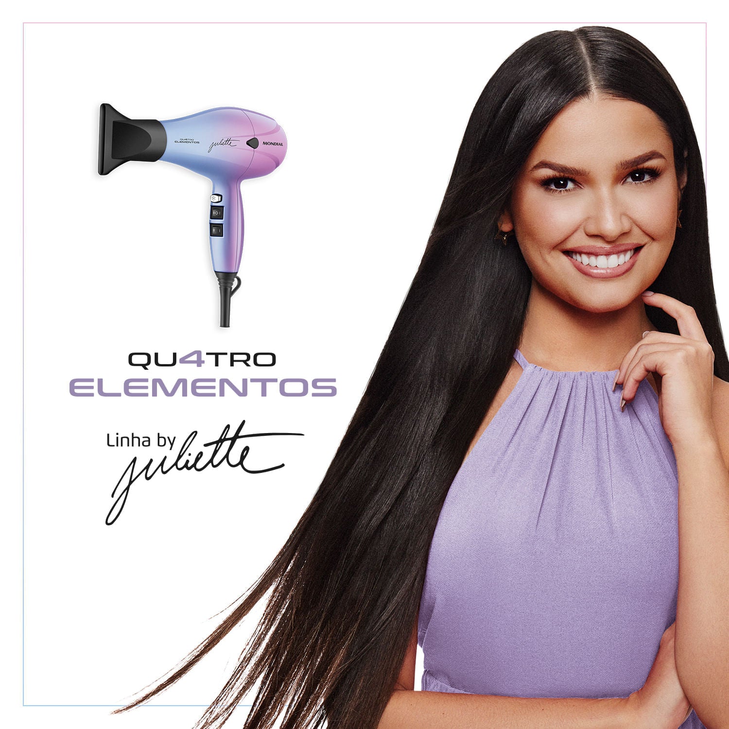 SECADOR DE PELO - COLORS QUATRO ELEMENTOS BY JULIETTE (MOTOR AC PROFESIONAL) SCP-JU-03