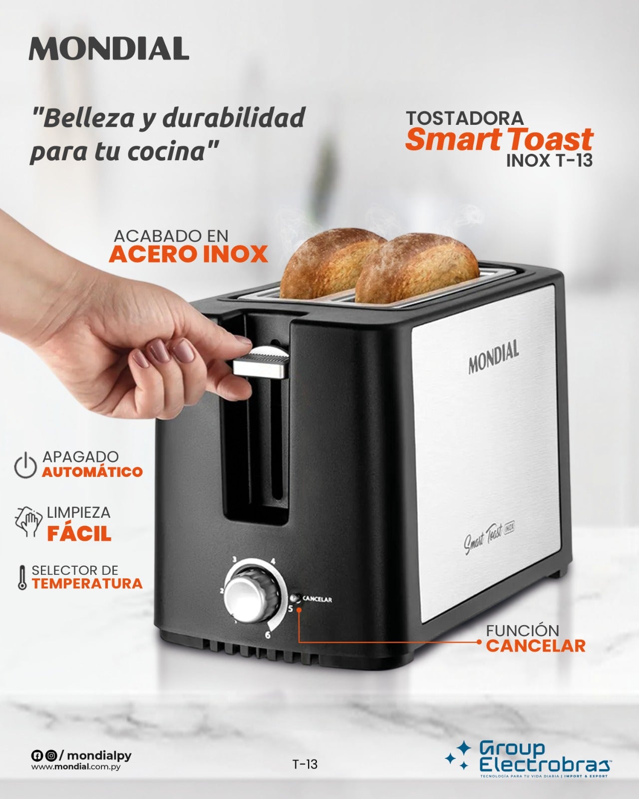 TOSTADOR DE PAN - PRATIC T-13