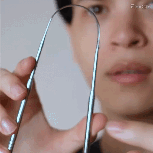 Raspador de lengua de cobre 100% antibacteriano