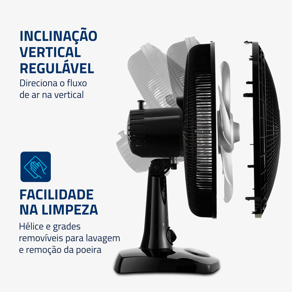 VENTILADOR MESA 30CM - BLACK SUPER POWER 30 VSP-30-B