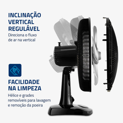 VENTILADOR MESA 30CM - BLACK SUPER POWER 30 VSP-30-B