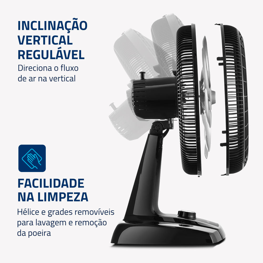 VENTILADOR MESA 40CM TURBO 40 VT-40-NB
