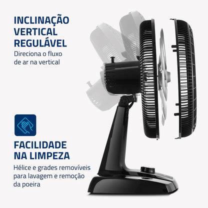 VENTILADOR MESA 40CM TURBO 40 VT-40-NB
