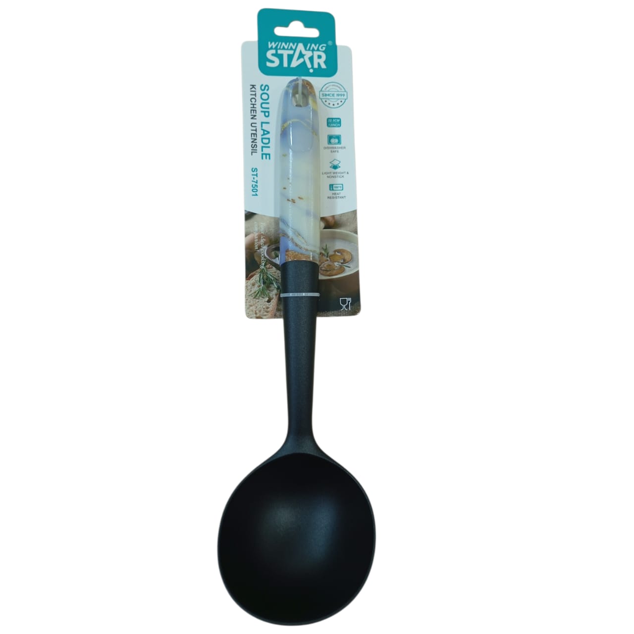 Cuchara de Silicona ST-7501 32.5cm Resistente al Calor