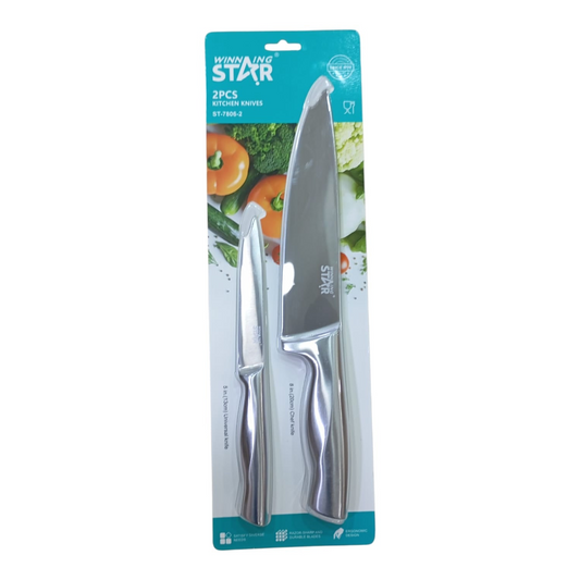 Juego de Cuchillos 2 Piezas ST-7806-2 Chef y Utilitario