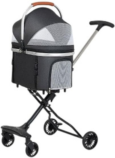 Carrito para mascotas SATE XR-25 color gris