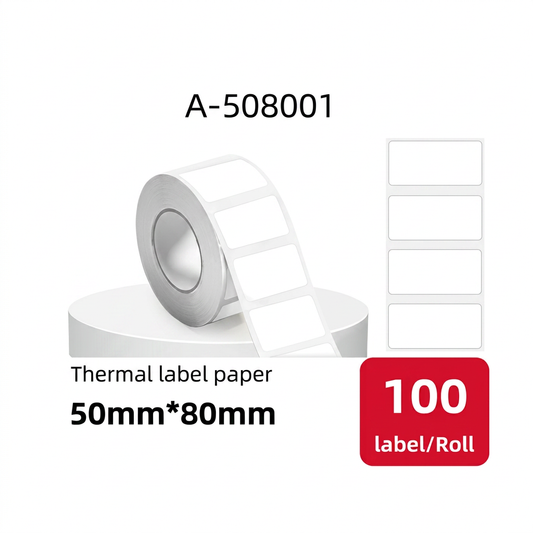 Etiqueta térmica 50x80 mm SATE A-508001