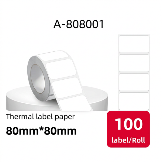 Etiqueta térmica 80x80 mm SATE A-808001