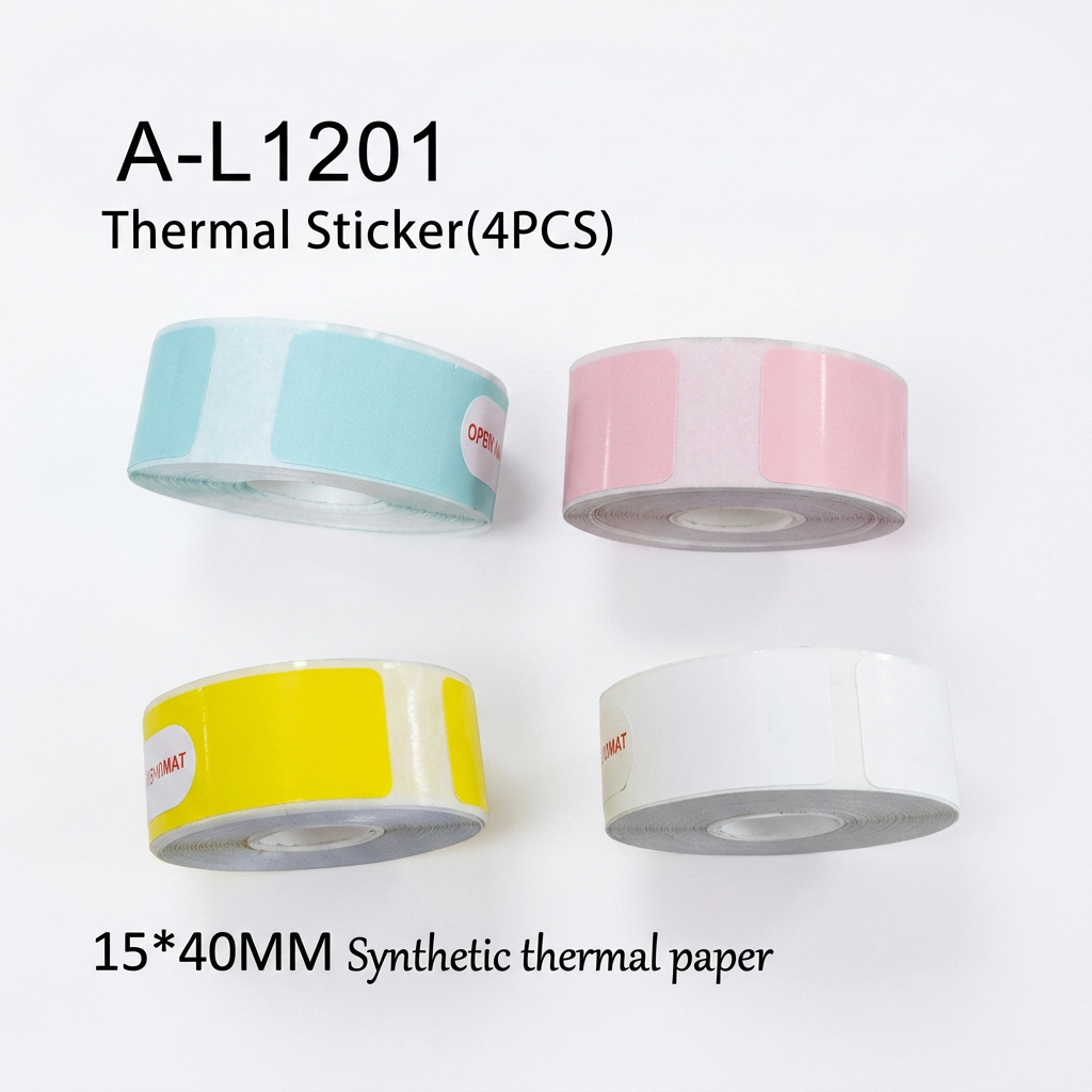 Sticker térmico sintético 15x40 mm 4 colores SATE A-L1201