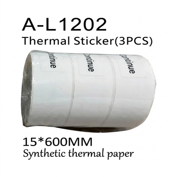 Etiqueta Térmica Autoadhesiva 15×600 mm — Pack de 3 rollos · SATE A-L1202