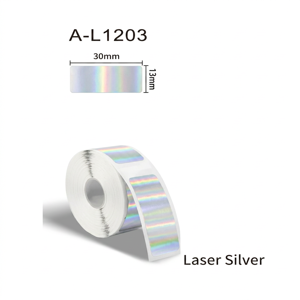 Etiqueta térmica Laser Silver 30x13 mm SATE A-L1203