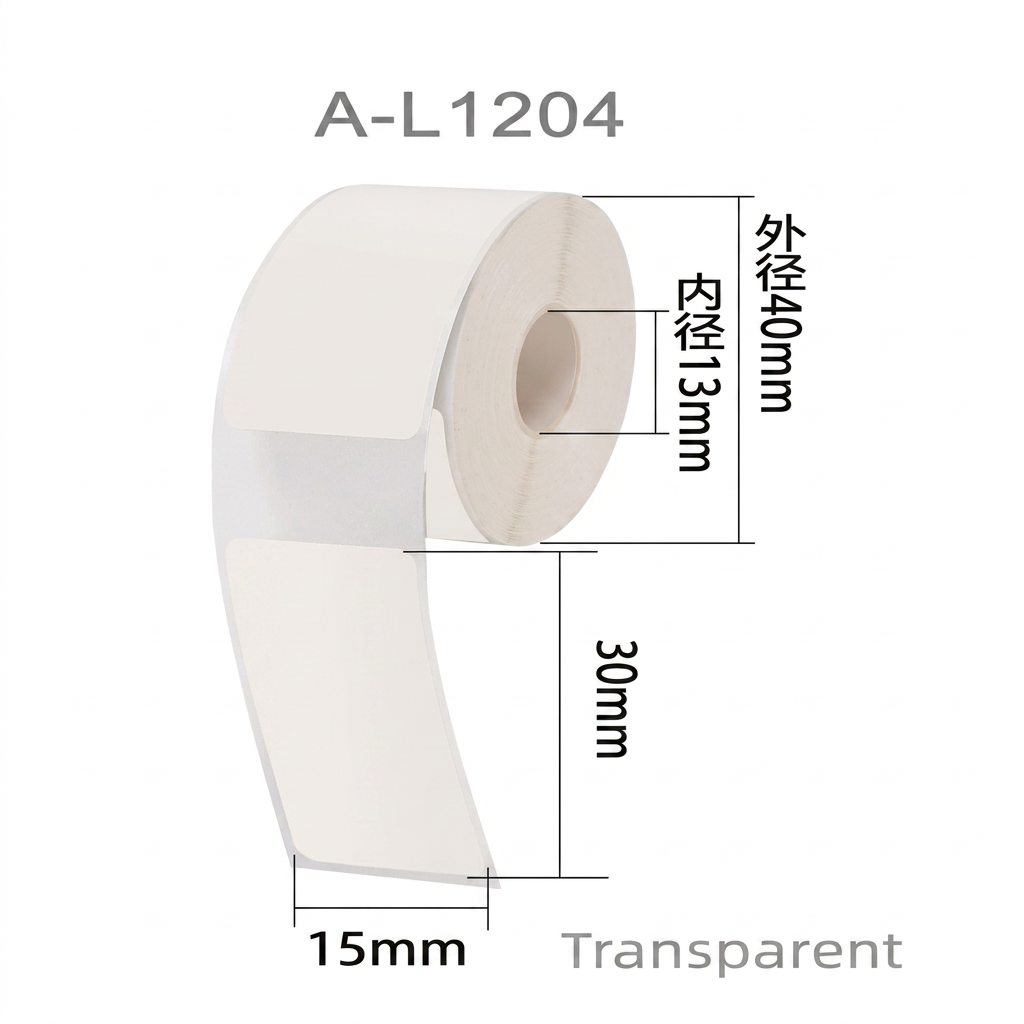 Etiqueta térmica transparente 15x30 mm SATE A-L1204