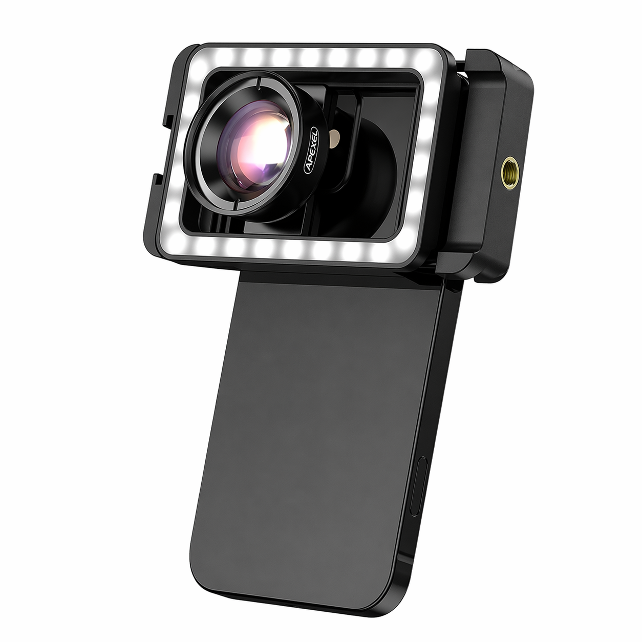Lente Macro con Luz LED para Celular APL-HB100FL23 Profesional