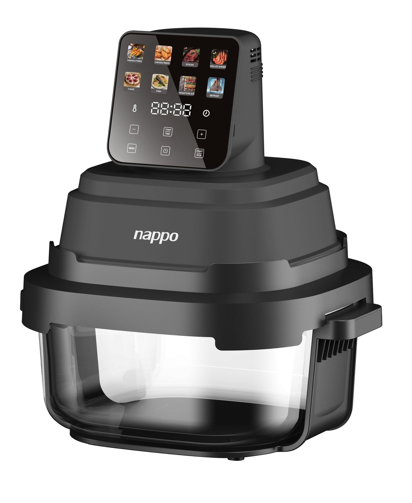 Freidora Digital SIN Aceite DE Vidrio 4L Nappo NEF-349