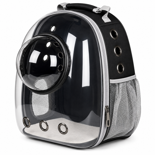 Mochila para Mascotas Sate A-MM1808 Negro/Gris