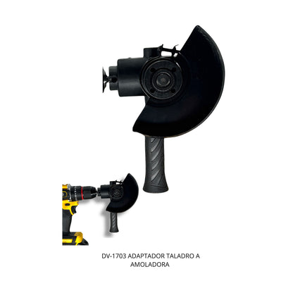 Adaptador de Taladro a Amoladora DV-1703 Multiuso Portátil de DIVINO, producto centrado sobre fondo blanco