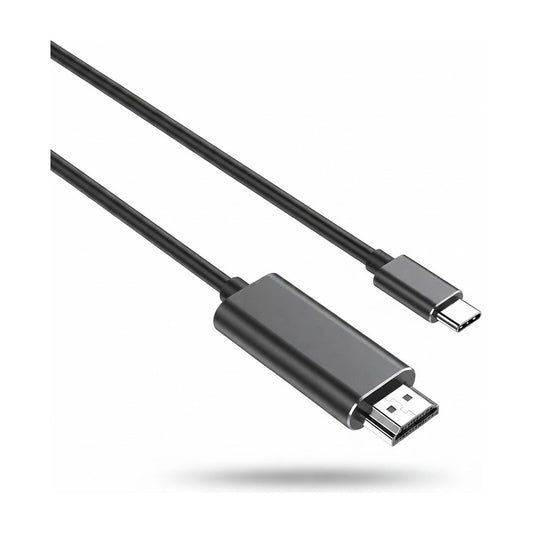 Adaptador USB-C a HDMI 4K 30Hz Cable 2 Metros, vista de producto sobre fondo blanco