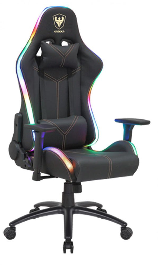 Silla Gamer A-GC8710 – Negro / LED RGB