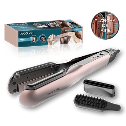 Planchita De Pelo Con Aire Airlisse 2In1 Forcedry Black