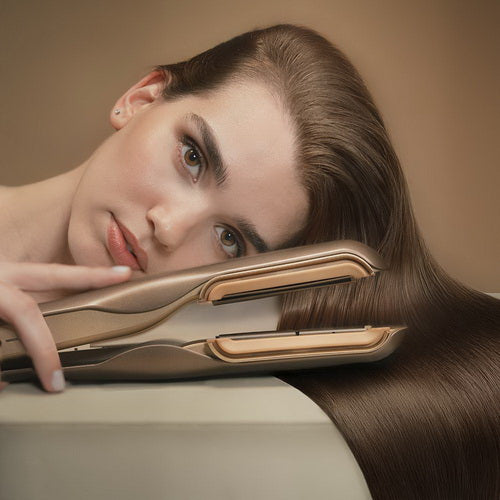 Planchita De Pelo Con Aire Airlisse 2In1 Forcedry Champagne