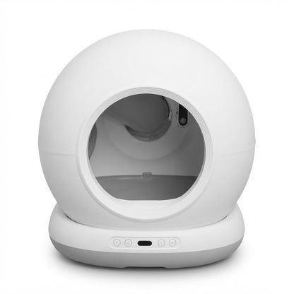 Arenero Inteligente para Gatos sate A-MSCB001 Blanco sobre fondo blanco
