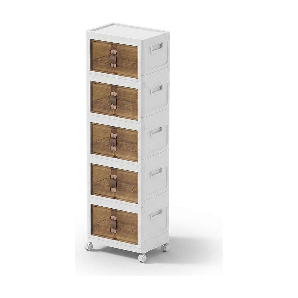 Armario plegable de 45 x 30 x 123 cm compacto, vista de producto sobre fondo blanco