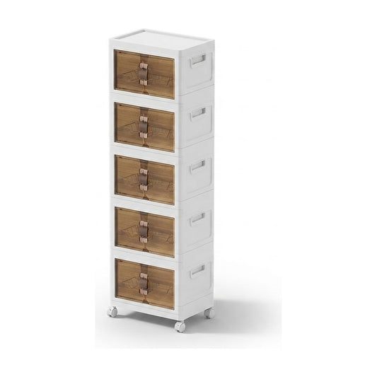 Armario plegable de 45 x 30 x 123 cm compacto, vista de producto sobre fondo blanco