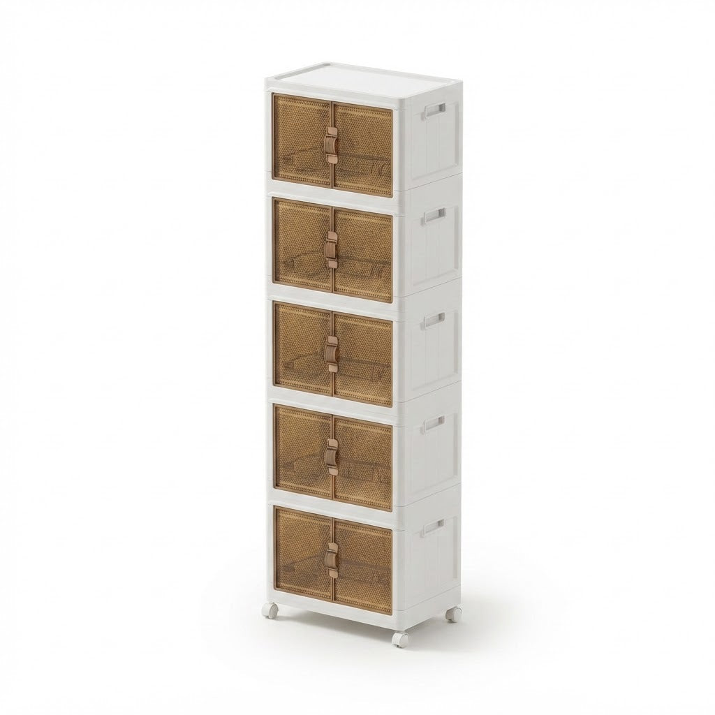 Armario plegable de 60 x 38 x 169 cm de 1,69 m de alto, vista de producto sobre fondo blanco