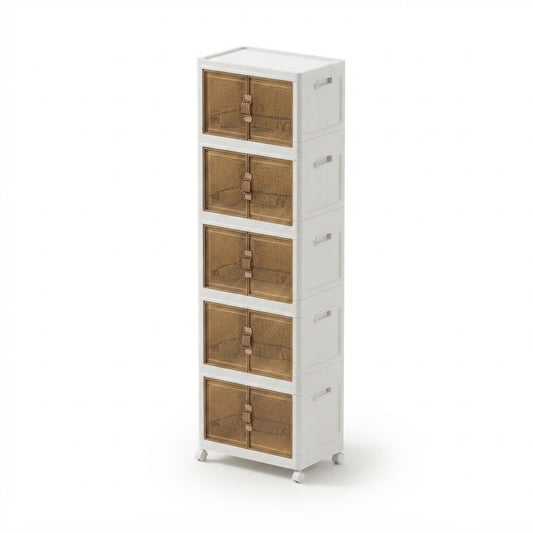 Armario plegable de 60 x 38 x 169 cm de 1,69 m de alto, vista de producto sobre fondo blanco
