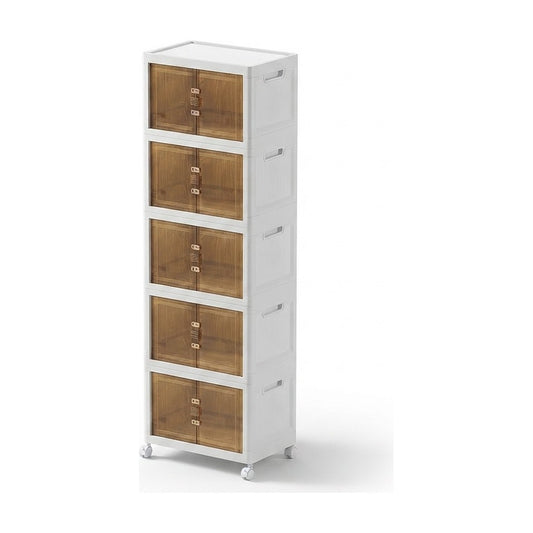 Armario plegable de 70 x 46 x 194 cm de 1,94 m, vista de producto sobre fondo blanco