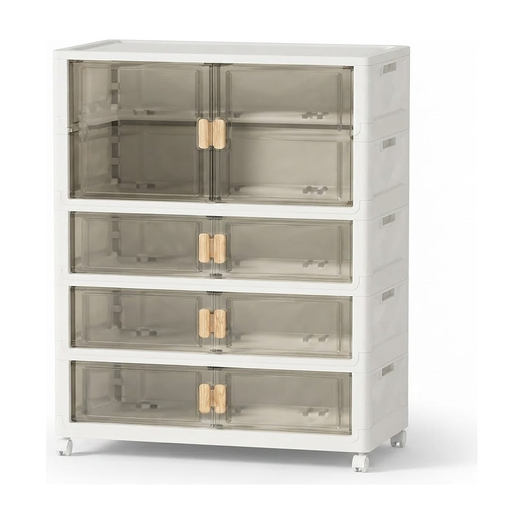 Armario plegable de 64,5 x 41,5 x 180 cm de 1,80 m, vista de producto sobre fondo blanco
