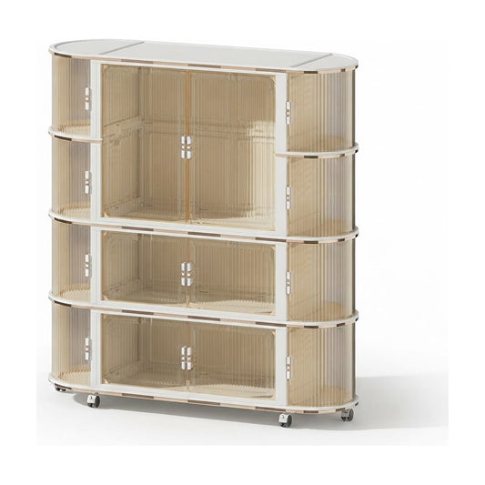 Armario plegable de 130 x 53,9 x 167 cm de 1,30 m de frente, vista de producto sobre fondo blanco
