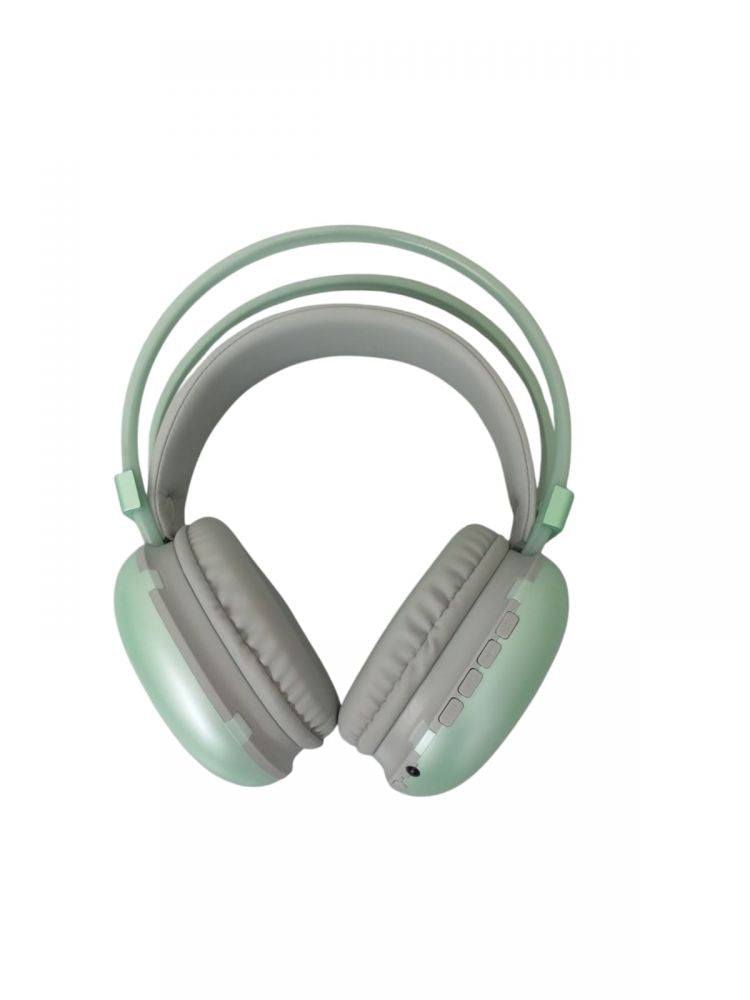Auricular Inalámbrico SATE AE-9077 Bluetooth 5.3 color verde con luces RGB