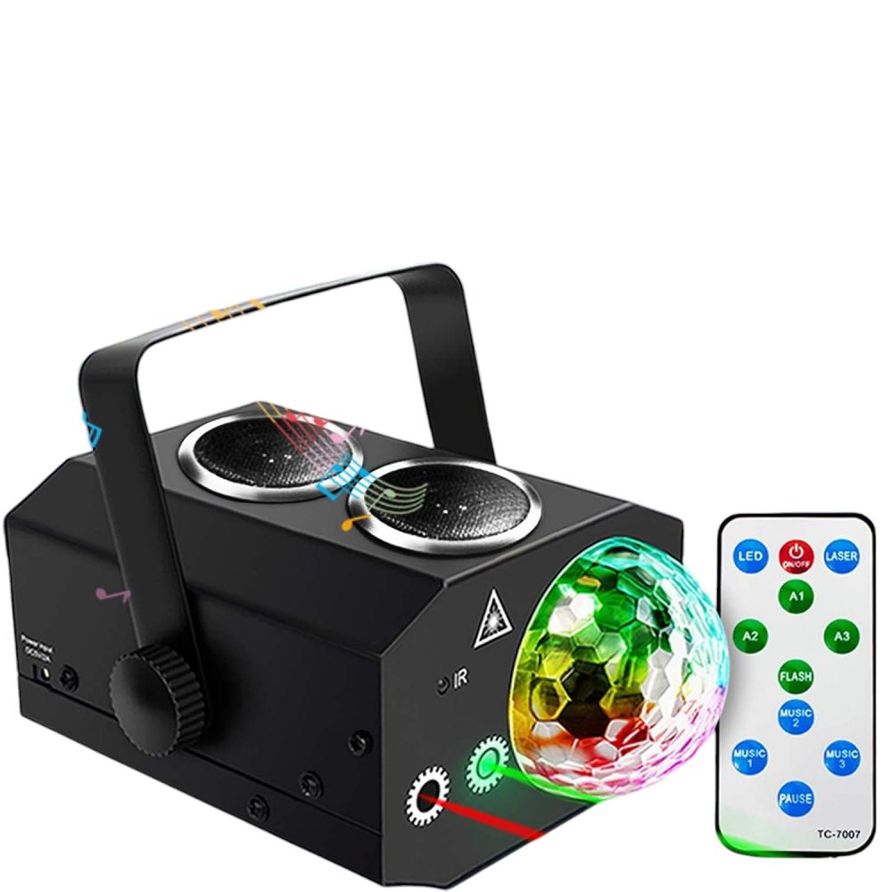 Luz para fiestas A-MH013 con láser RGB