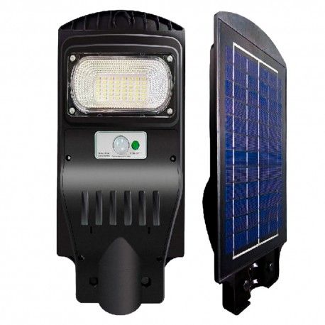 Lámpara Solar Exterior SATE JT-WZRT60 60W 600LM con panel policristalino y control remoto