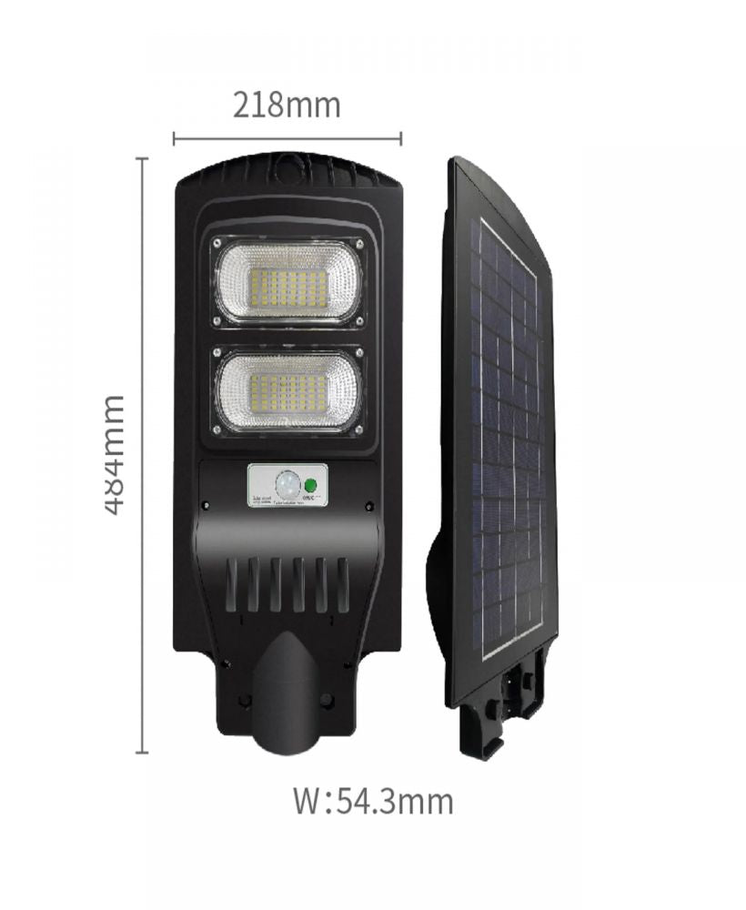 Lámpara solar externa Jortan JT-WZRT-120W de 1200 lúmenes con control remoto