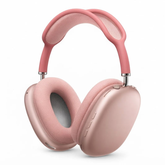 Auricular Bluetooth AE-877 – Rosado sobre fondo blanco