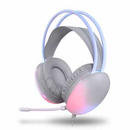 Auricular Gaming GH-554 RGB USB con Micrófono Ajustable de Sate - foto de producto centrado sobre fondo blanco